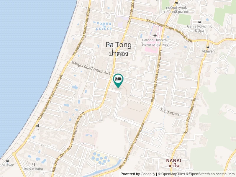 M Social Hotel Phuket konumu
