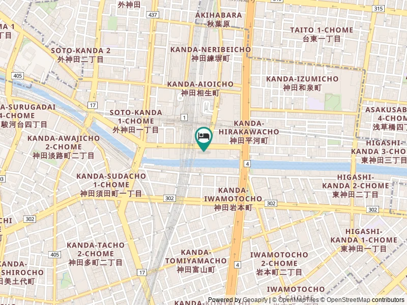 Akihabara Washington Hotel konumu