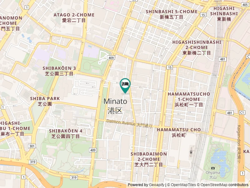 Shiba Park Hotel konumu
