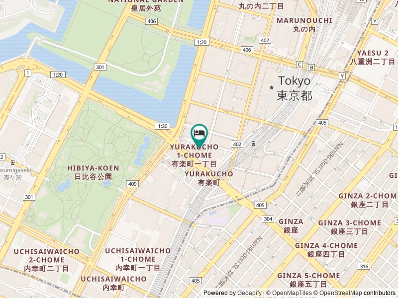 The Peninsula Tokyo konumu