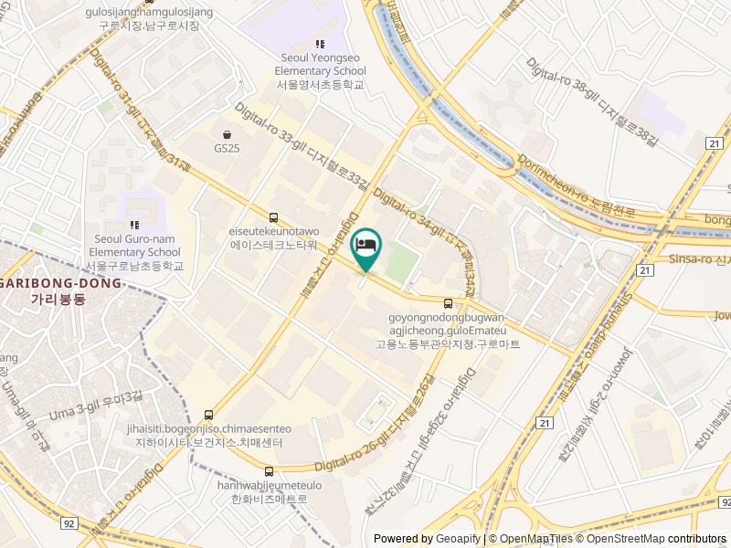 Four Points by Sheraton Seoul, Guro konumu