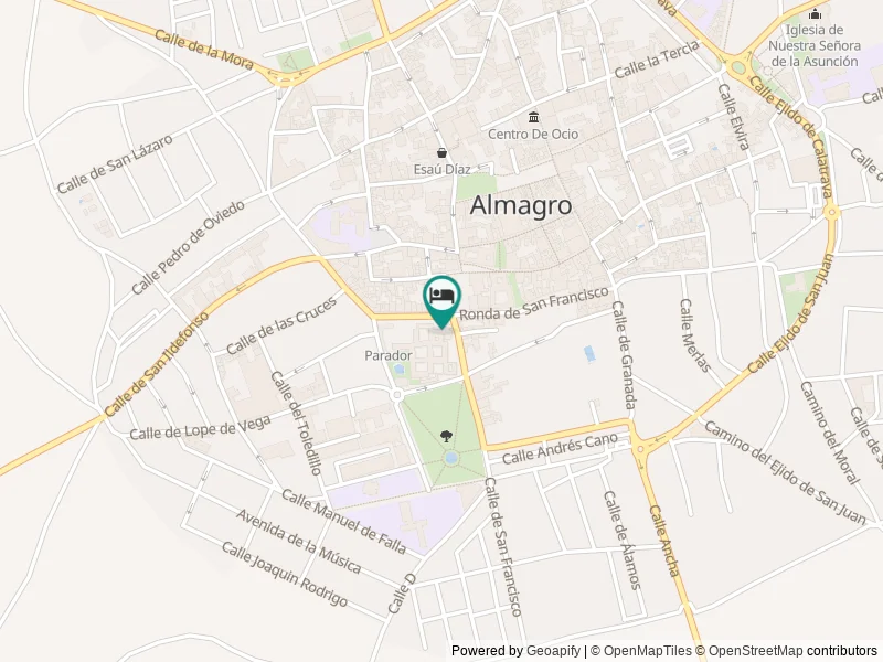 Parador de Almagro konumu