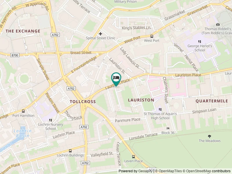 Leonardo Hotel Edinburgh City konumu