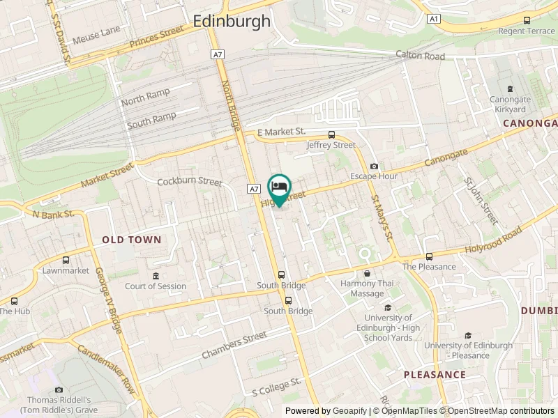 Radisson Blu Edinburgh konumu