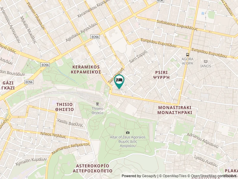 O&B Athens Boutique Hotel konumu