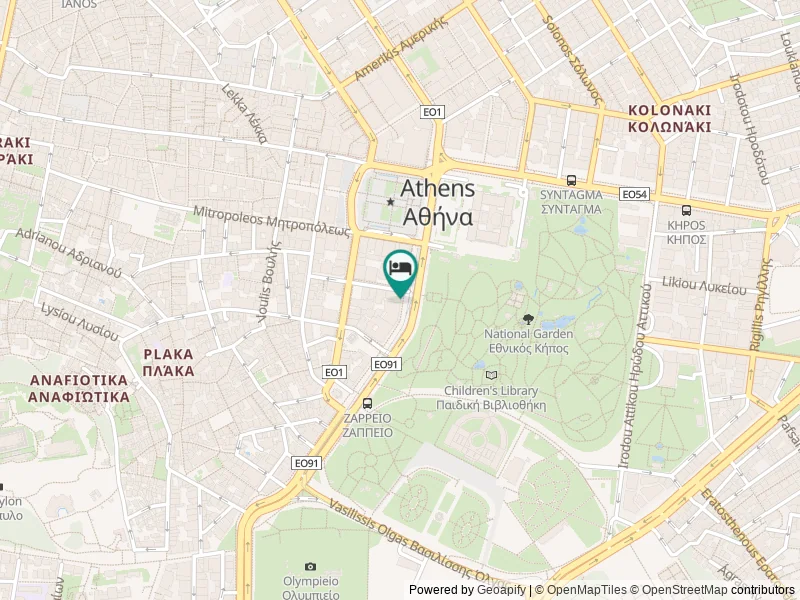 Amalia Hotel Athens konumu