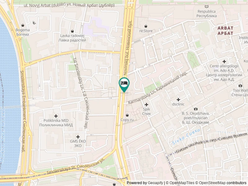 Mercure Arbat Moscow konumu