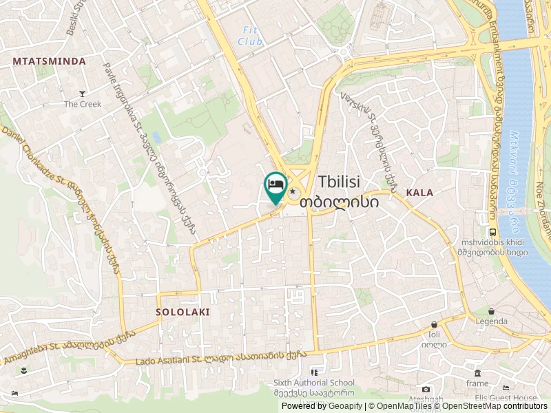 Citadines City Centre Tbilisi konumu