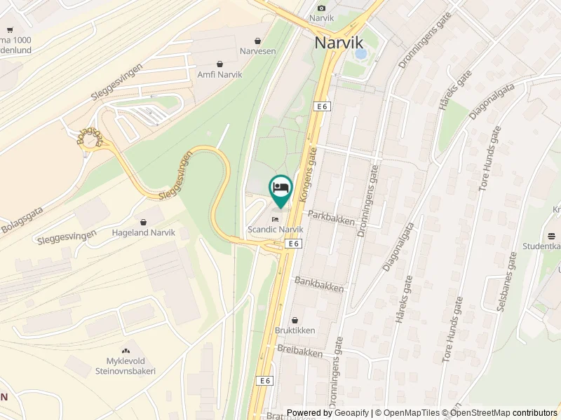 Scandic Narvik konumu