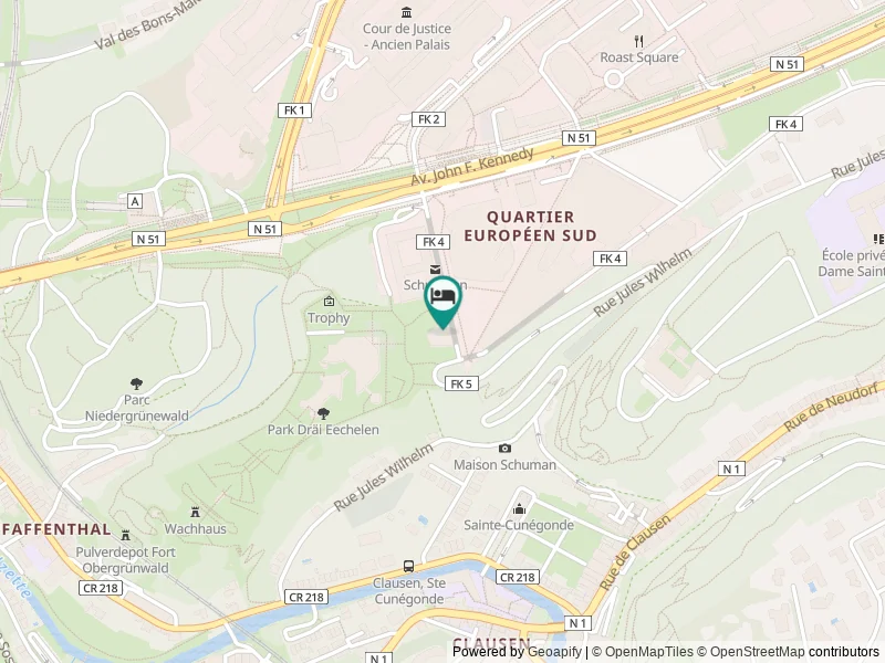 Meliá Luxembourg konumu