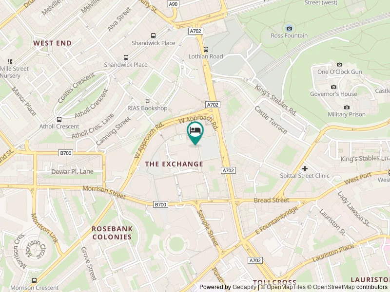 Sheraton Grand Hotel & Spa, Edinburgh konumu