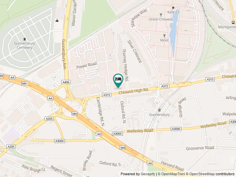 Clayton Hotel Chiswick konumu