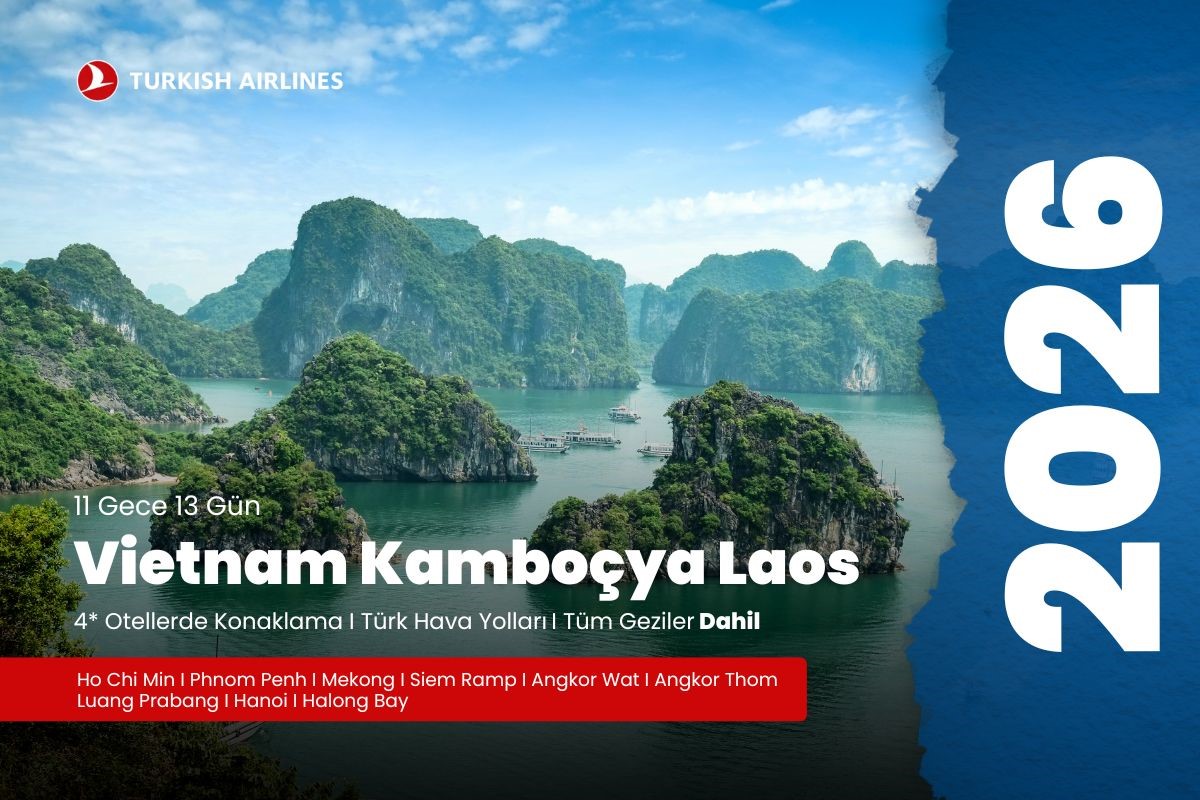 Vietnam Kamboçya Laos Turu -THY-13Gün